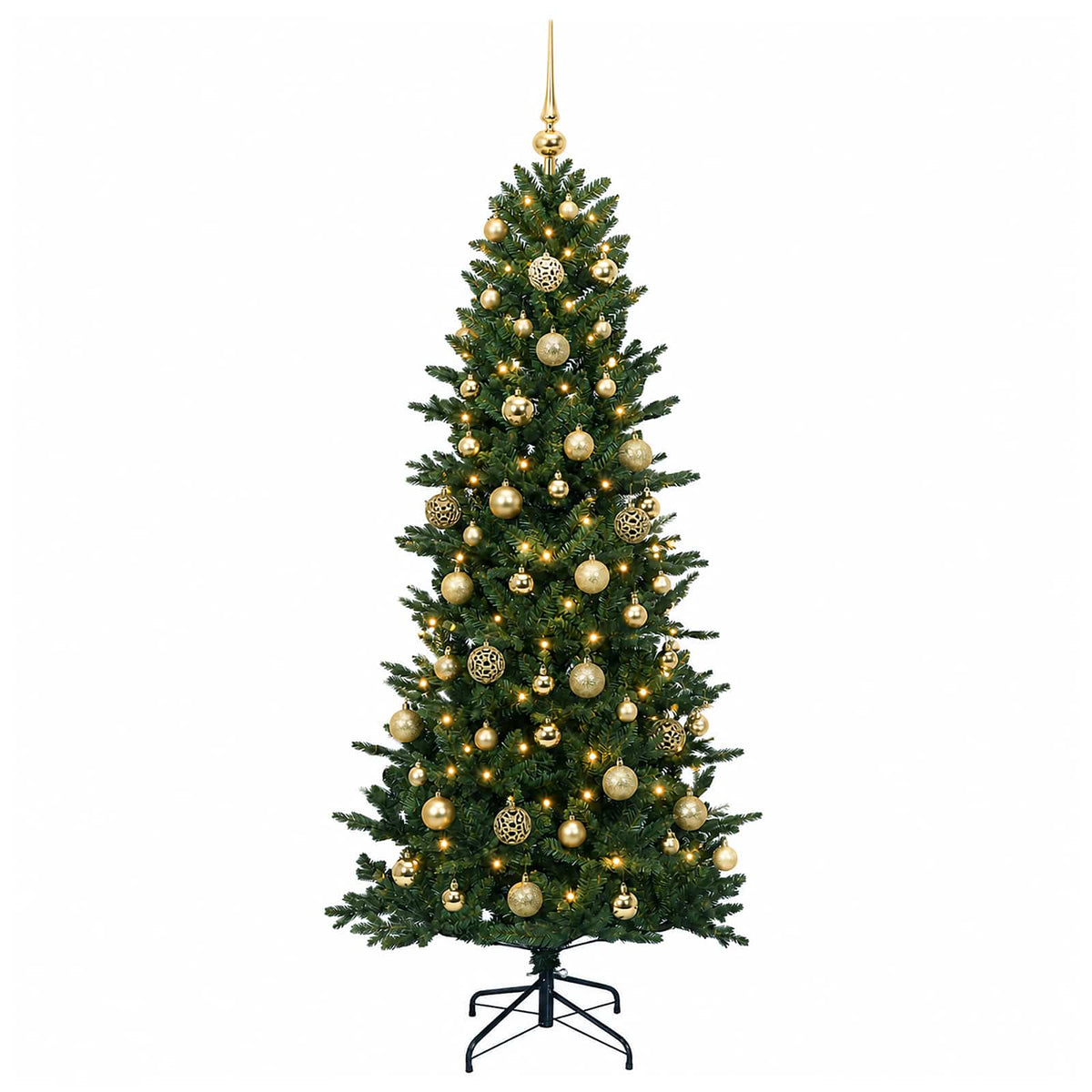 Dirbtinė kalėdinė eglutė su rutuliuku 180 cm 300 LED