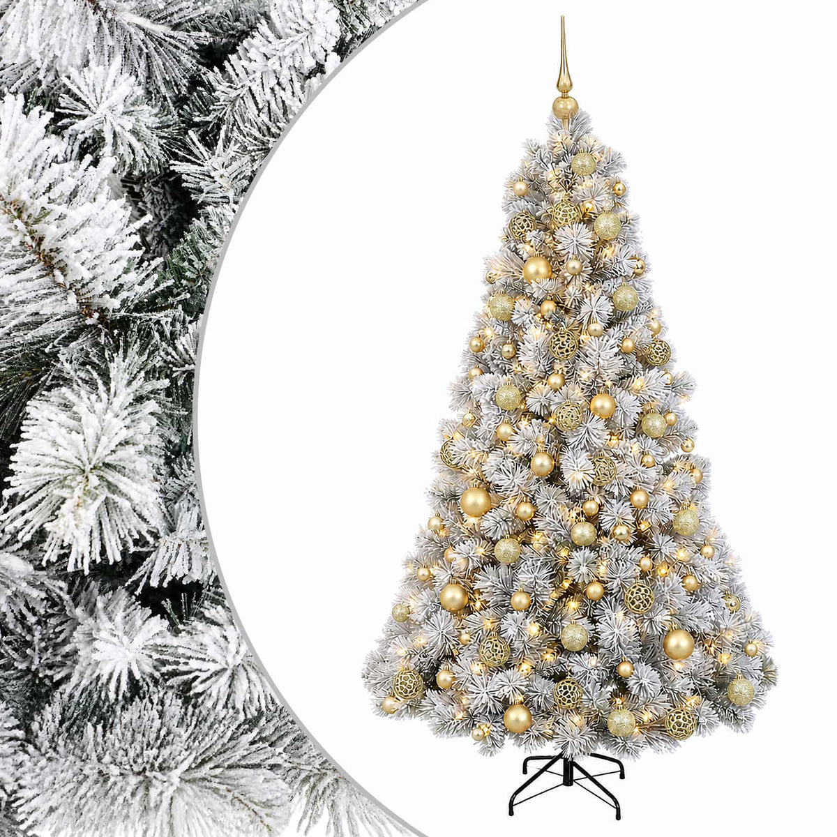 Dirbtinė kalėdinė eglutė su rutuliuku 180 cm 300 LED