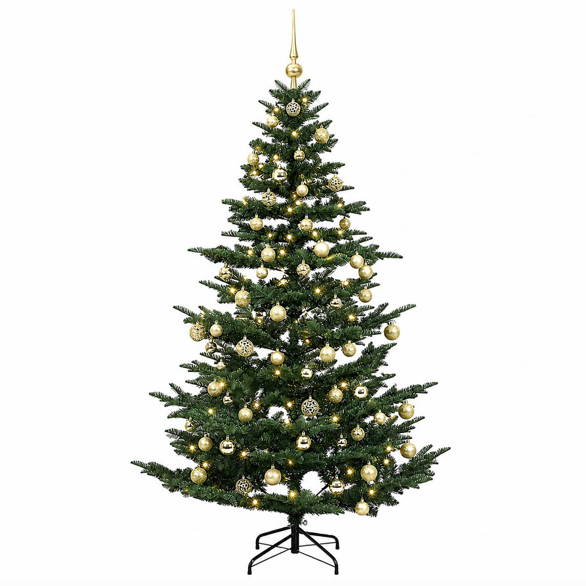 Dirbtinė kalėdinė eglutė su rutuliuku 180 cm 300 LED