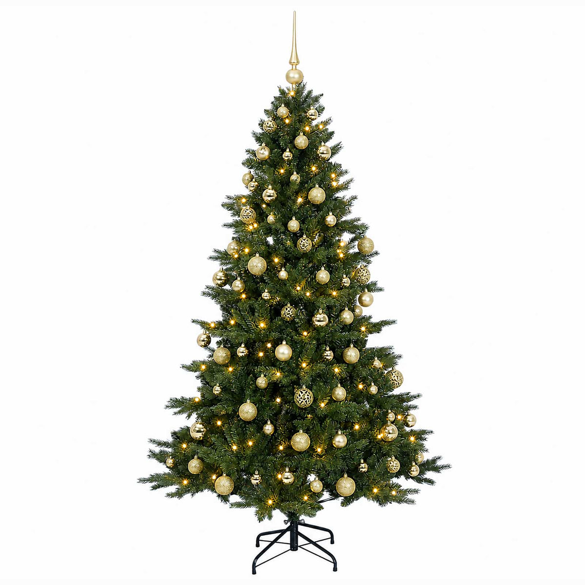 Dirbtinė kalėdinė eglutė su rutuliuku 180 cm 300 LED
