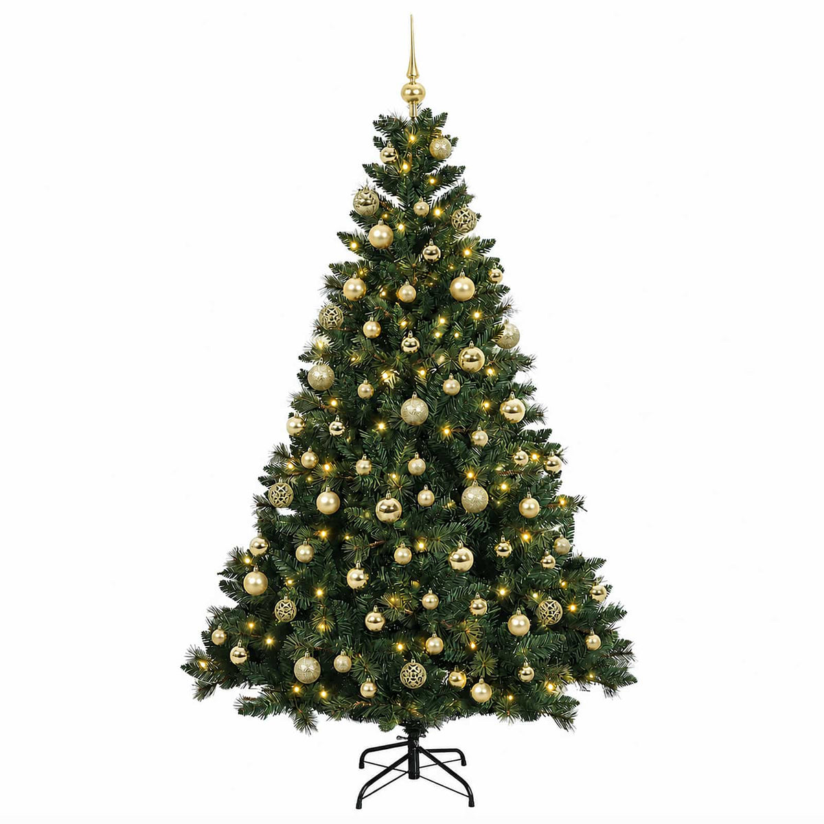 Dirbtinė Kalėdų eglutė su burbulais 210 cm 300 LED Šilta balta