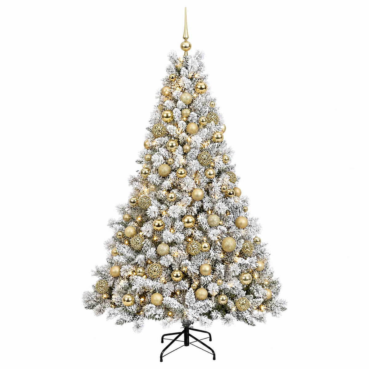 Dirbtinė Kalėdų eglutė su burbulais 180 cm 300 LED Šilta balta