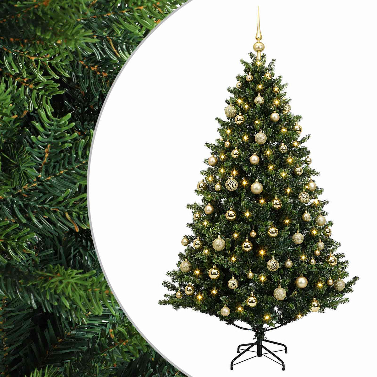 Dirbtinė kalėdinė eglutė su rutuliuku 240 cm 300 LED