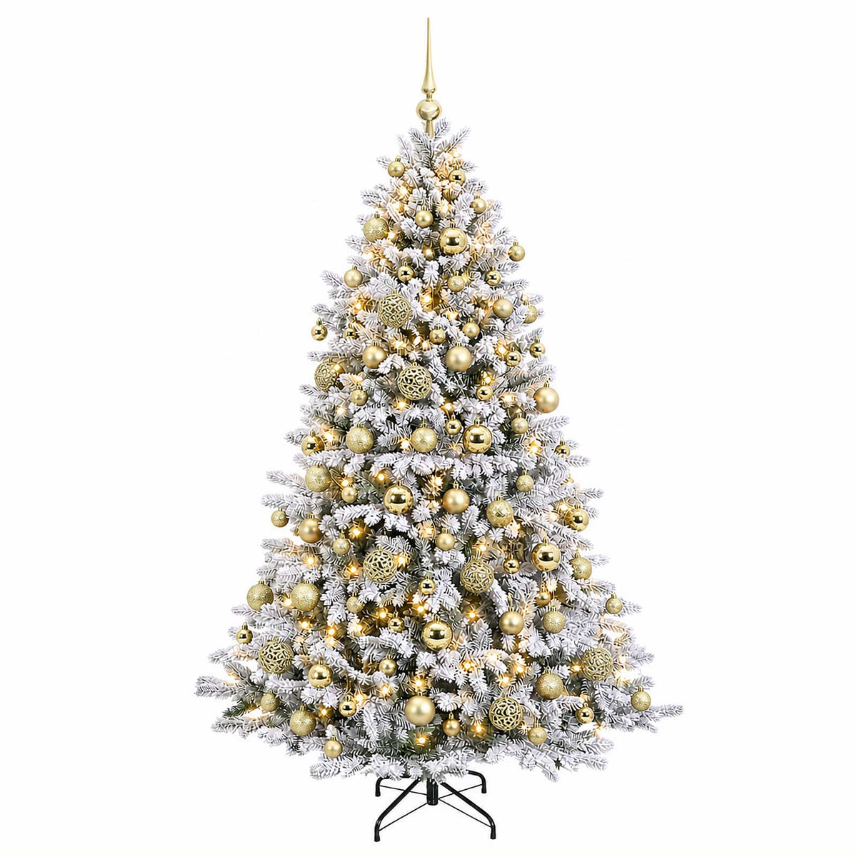 Dirbtinė Kalėdų eglutė su burbulais 240 cm 300 LED Šilta balta