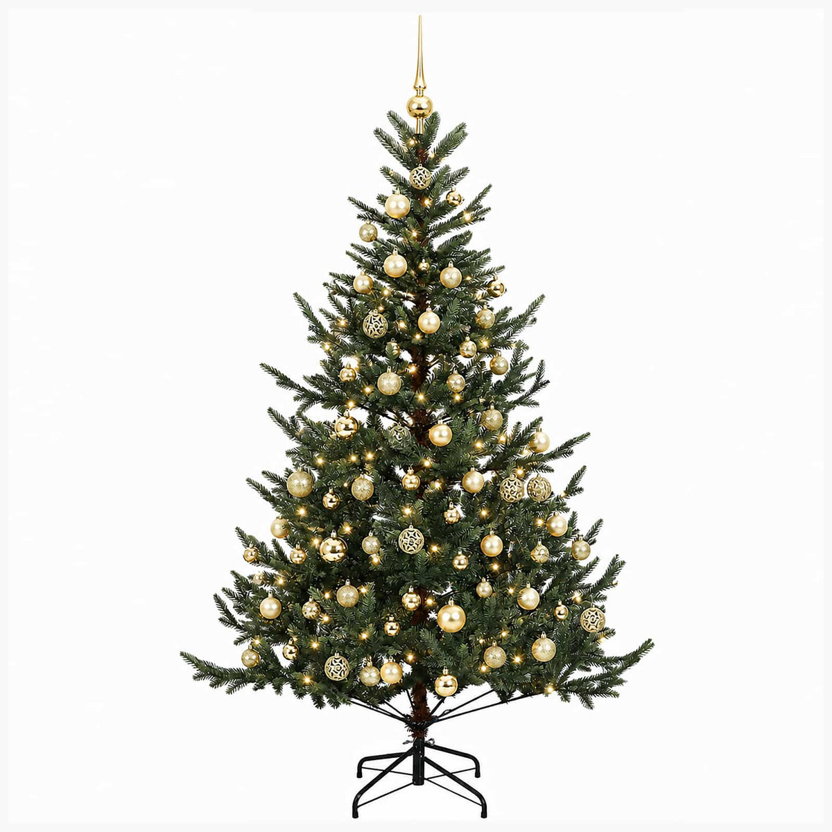 Dirbtinė kalėdinė eglutė su rutuliuku 210 cm 300 LED