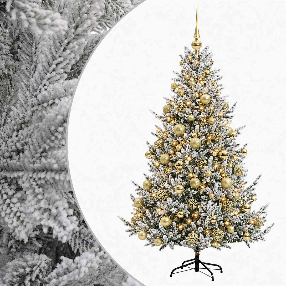 Dirbtinė kalėdinė eglutė su rutuliuku 210 cm 300 LED