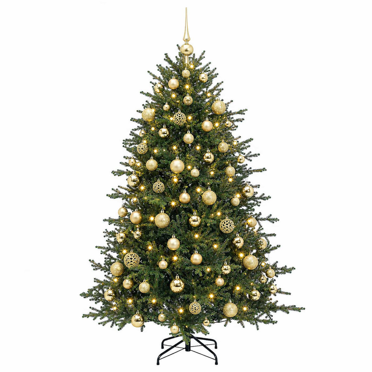 Dirbtinė kalėdinė eglutė su rutuliuku 210 cm 300 LED