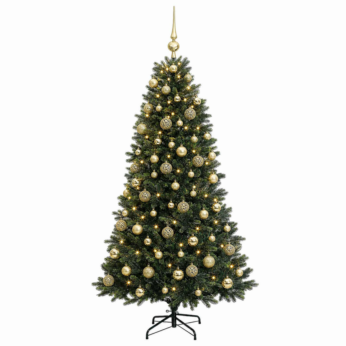 Dirbtinė Kalėdų eglutė su burbulais 240 cm 300 LED Šilta balta