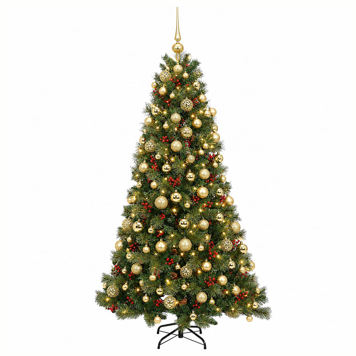 Dirbtinė kalėdinė eglutė su rutuliuku 240 cm 300 LED