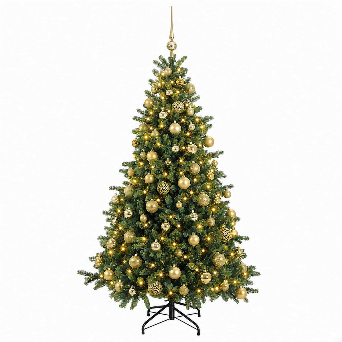 Dirbtinė kalėdinė eglutė su rutuliuku 180 cm 300 LED