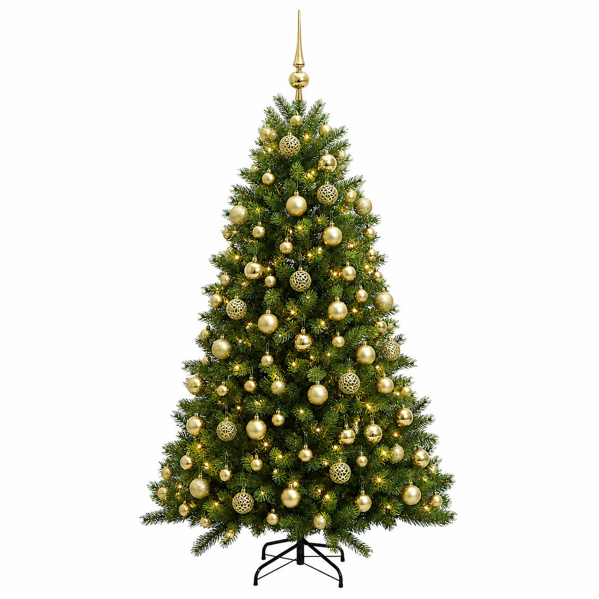 Dirbtinė Kalėdų eglutė su burbulais 180 cm 300 LED Šilta balta