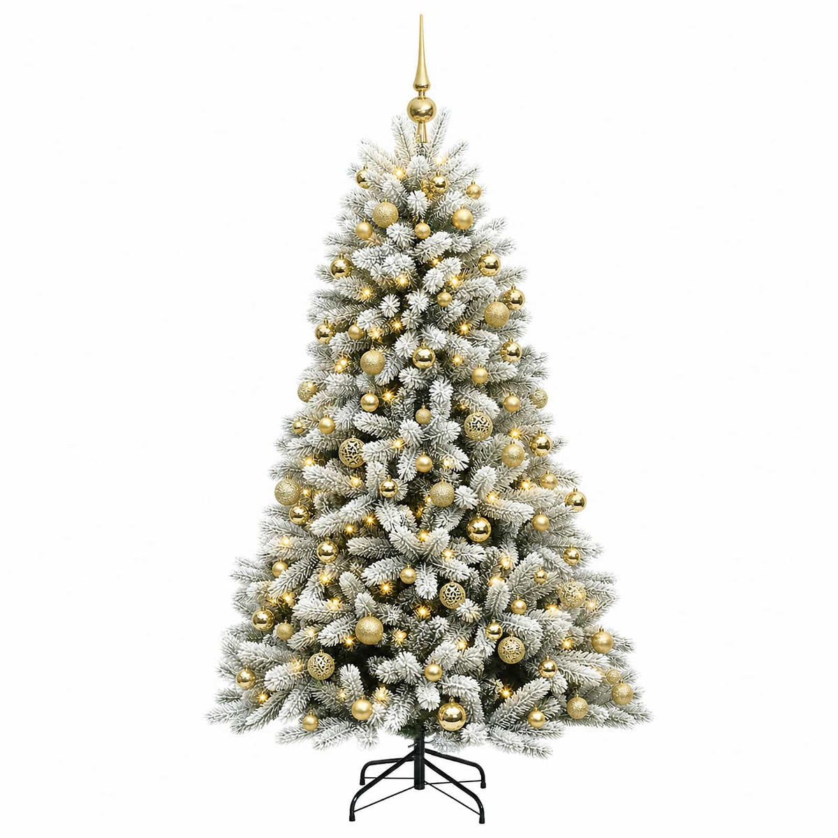 Dirbtinė Kalėdų eglutė su burbulais 180 cm 300 LED Šilta balta