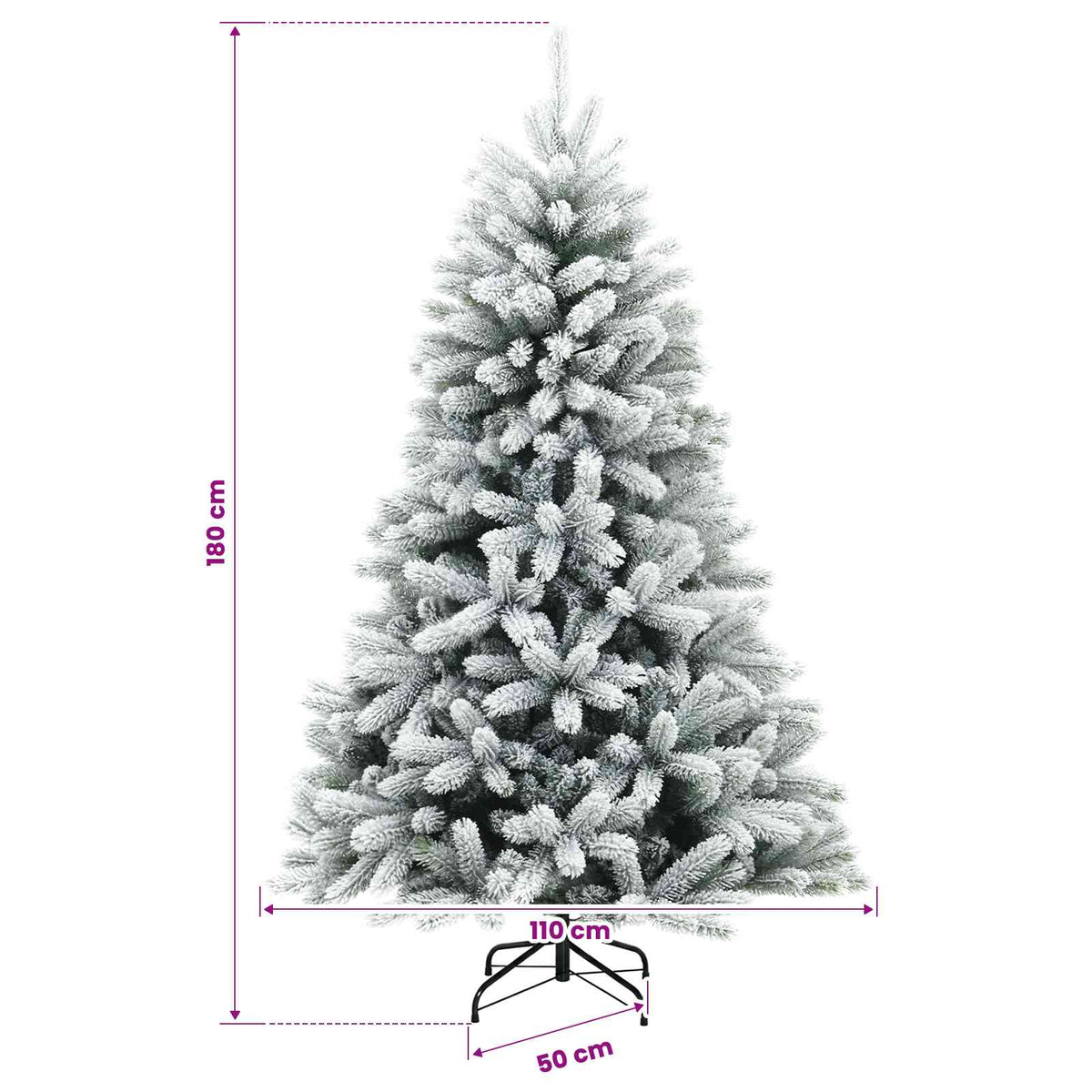Dirbtinė Kalėdų eglutė su burbulais 180 cm 300 LED Šilta balta