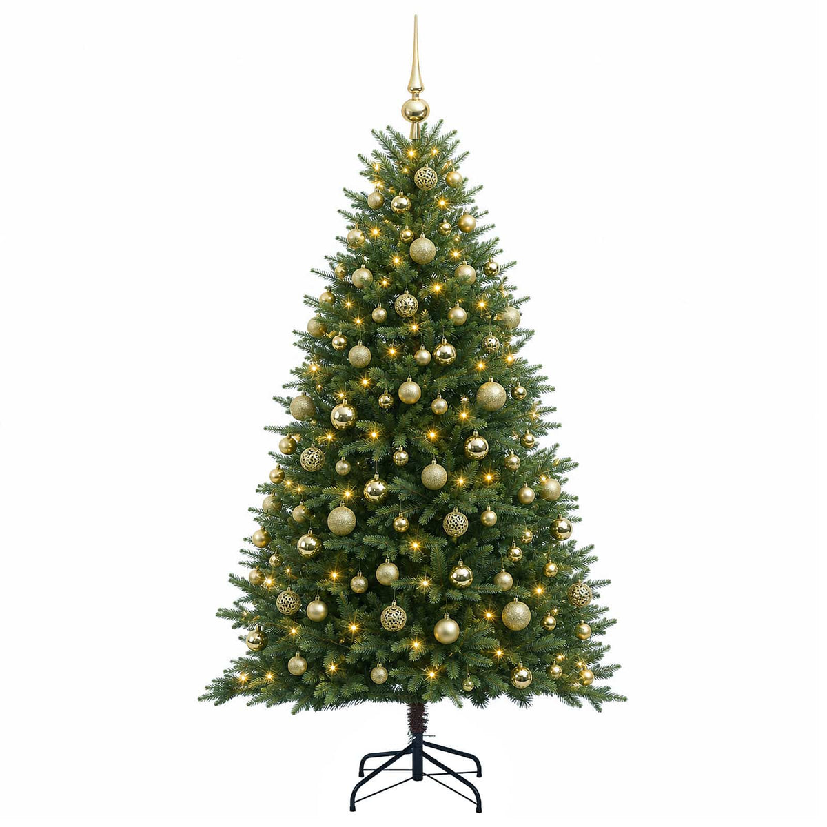 Dirbtinė Kalėdų eglutė su burbulais 240 cm 300 LED Šilta balta