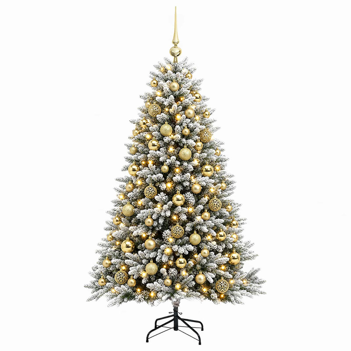 Dirbtinė Kalėdų eglutė su burbulais 210 cm 300 LED Šilta balta