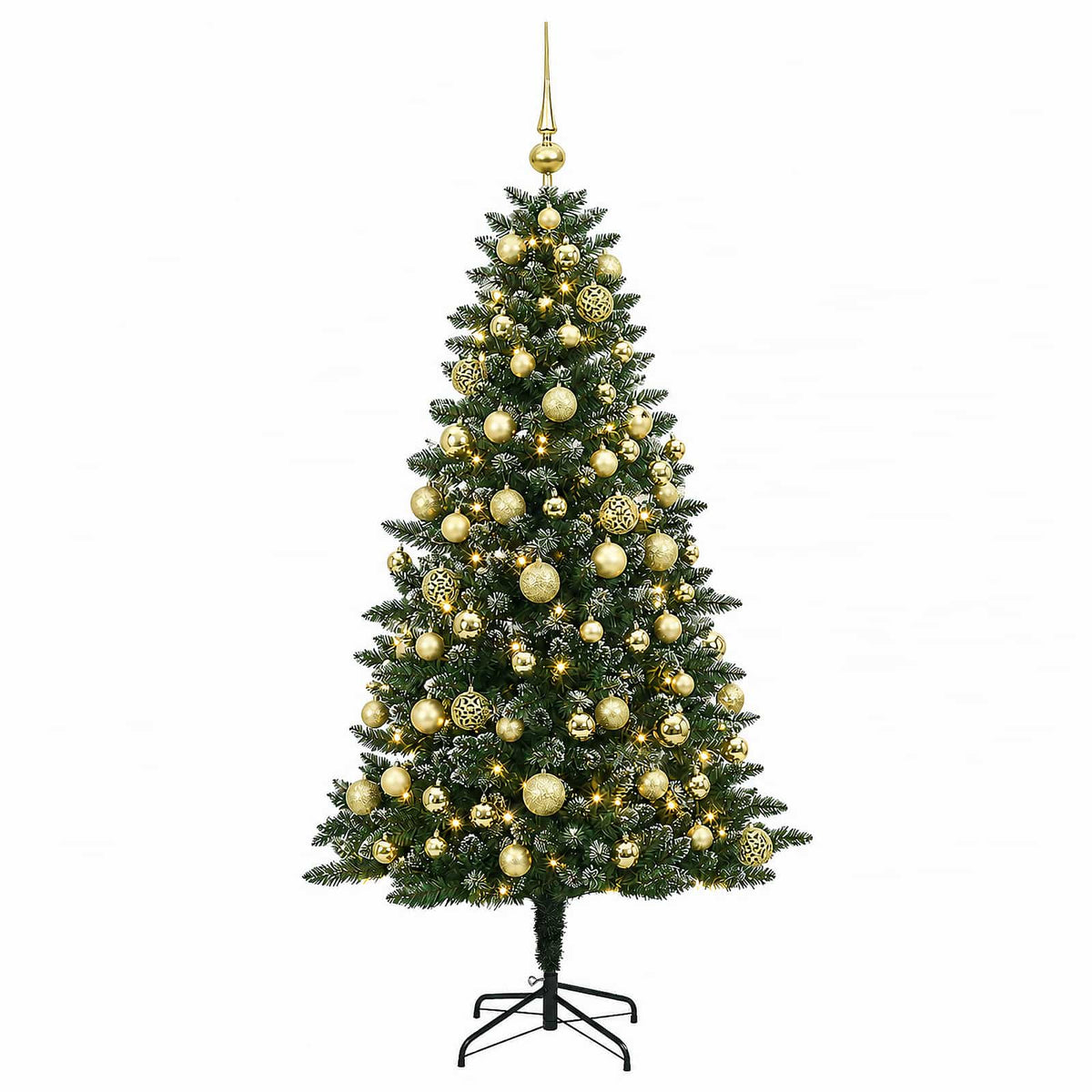 Dirbtinė Kalėdų eglutė su burbulais 180 cm 300 LED Šilta balta