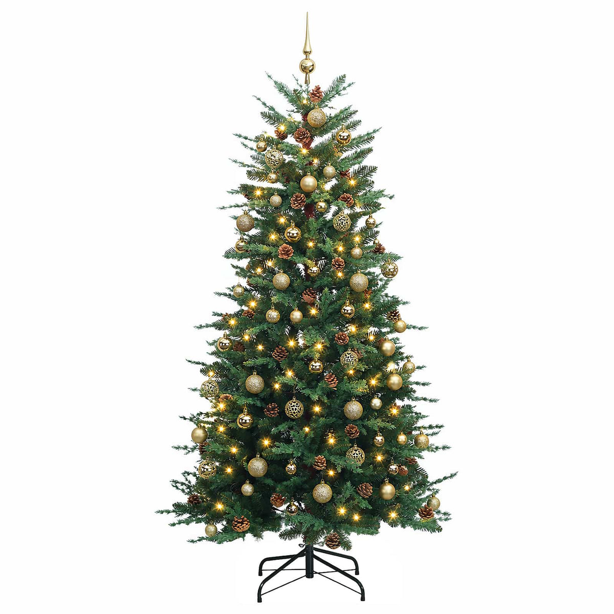 Dirbtinė kalėdinė eglutė su rutuliuku 210 cm 300 LED