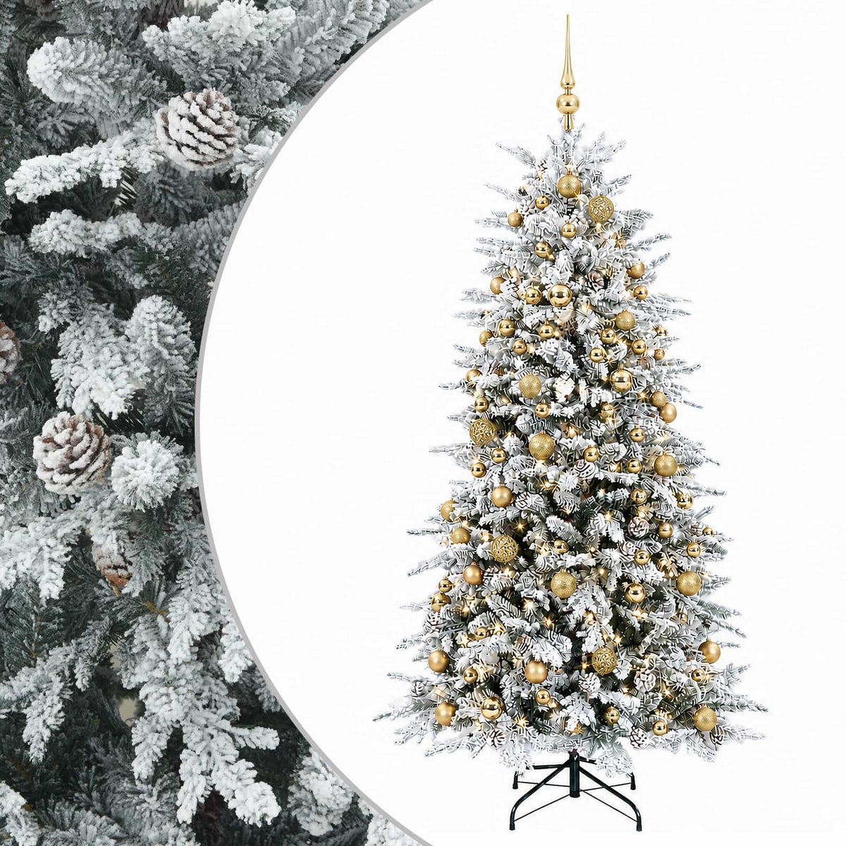 Dirbtinė kalėdinė eglutė su rutuliuku 240 cm 300 LED
