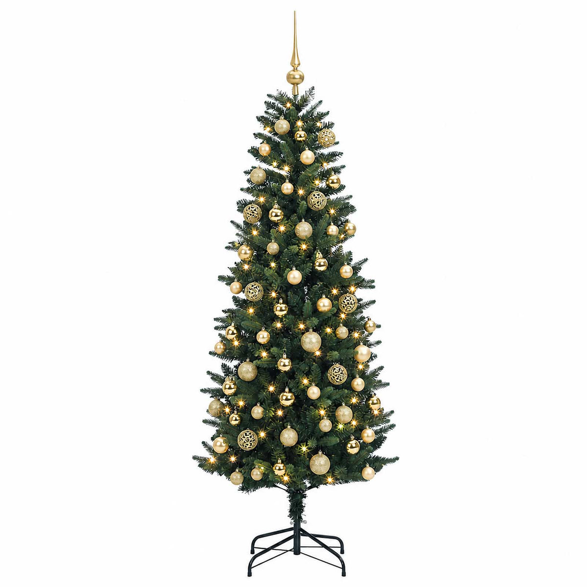 Dirbtinė Kalėdų eglutė su burbulais 210 cm 300 LED Šilta balta