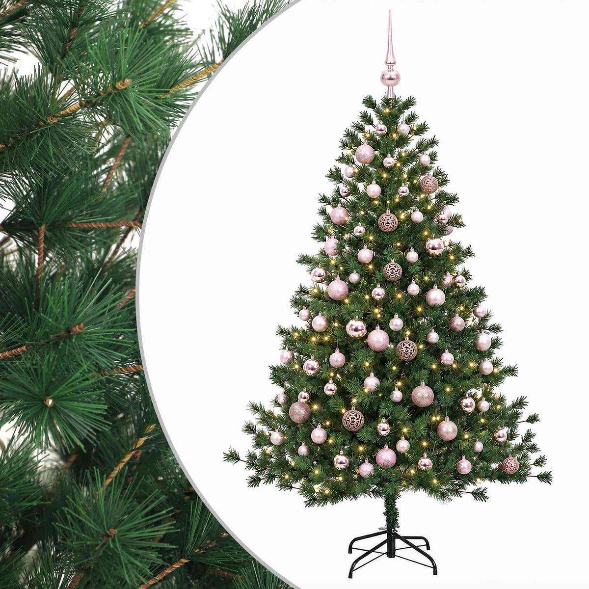 Dirbtinė kalėdinė eglutė su rutuliuku 240 cm 300 LED