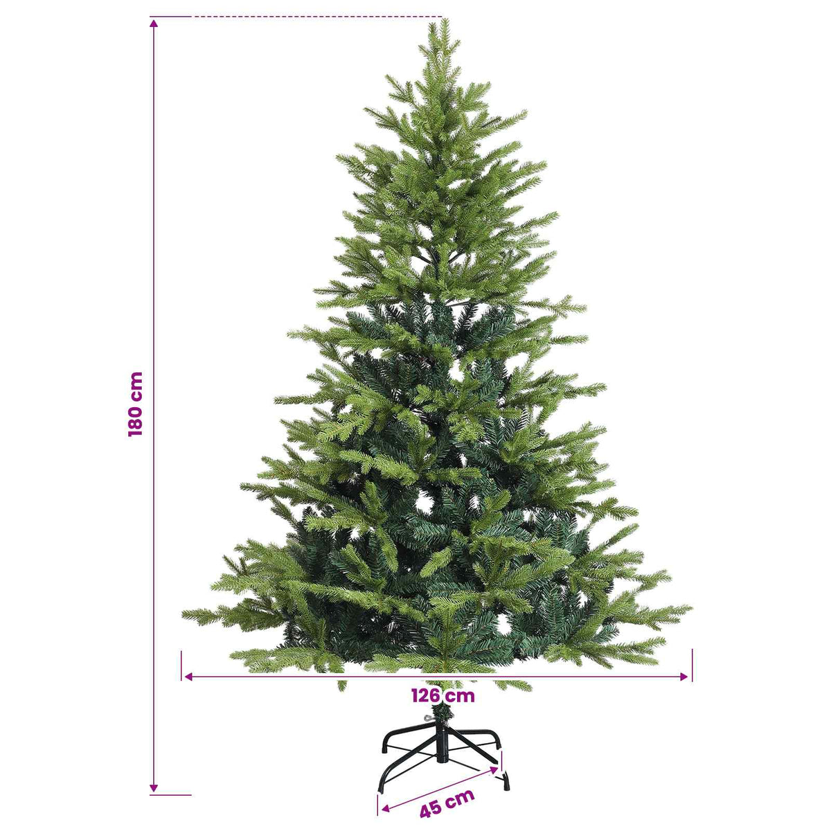 Dirbtinė Kalėdų eglutė su burbulais 180 cm 300 LED Šilta balta