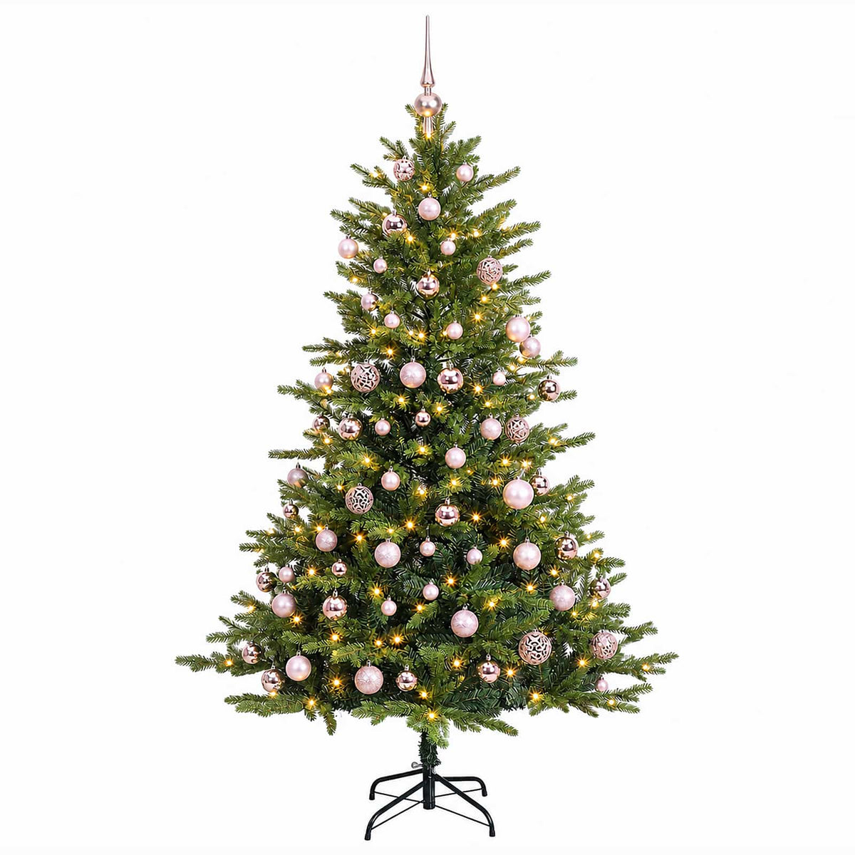 Dirbtinė Kalėdų eglutė su burbulais 210 cm 300 LED Šilta balta
