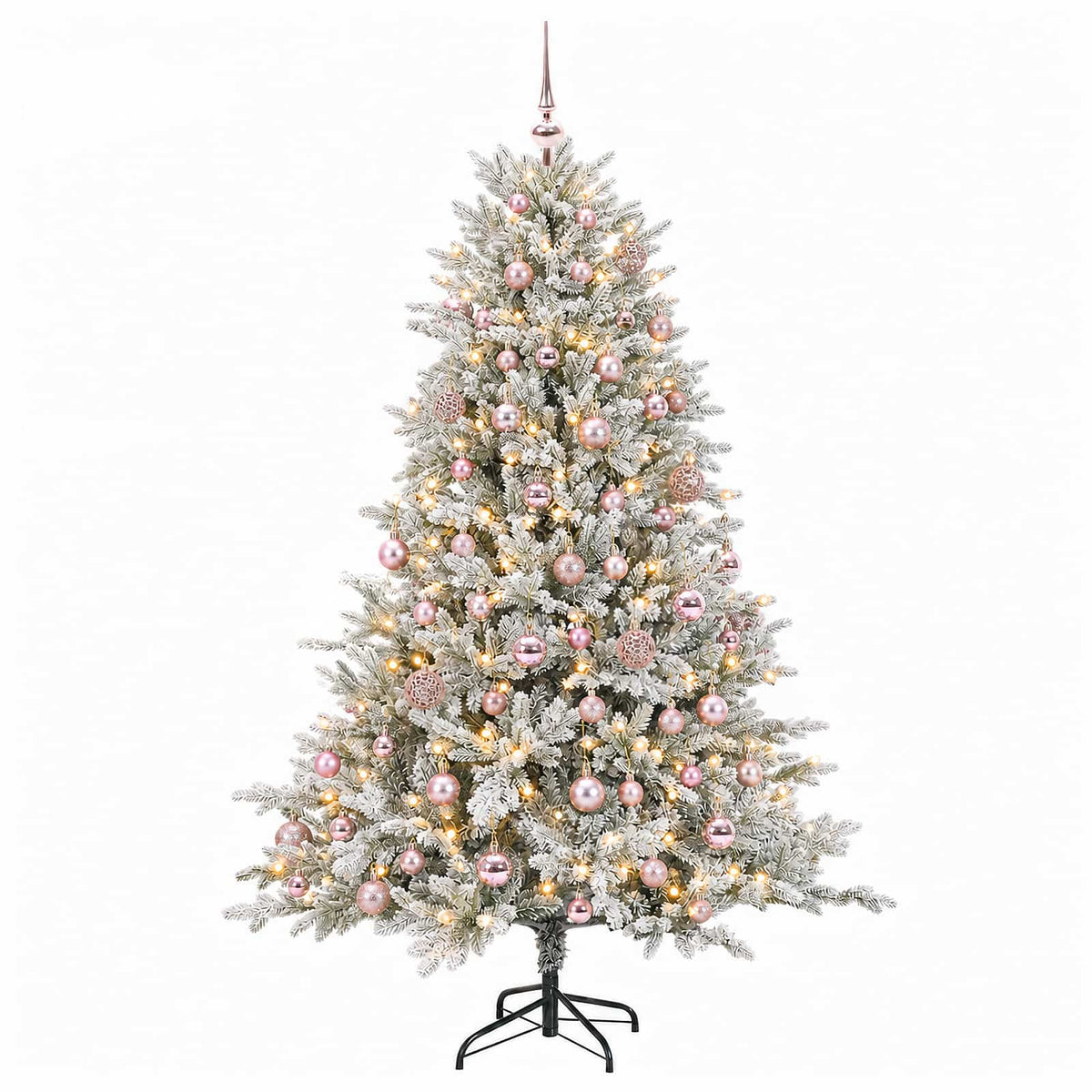 Dirbtinė Kalėdų eglutė su burbulais 210 cm 300 LED Šilta balta