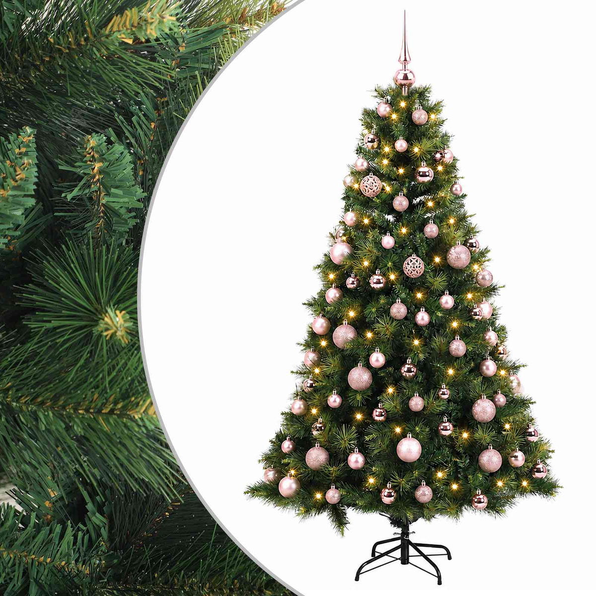 Dirbtinė kalėdinė eglutė su rutuliuku 180 cm 300 LED