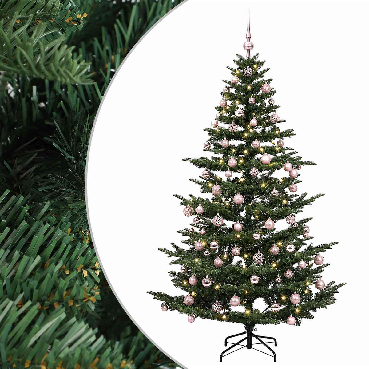 Dirbtinė kalėdinė eglutė su rutuliuku 180 cm 300 LED