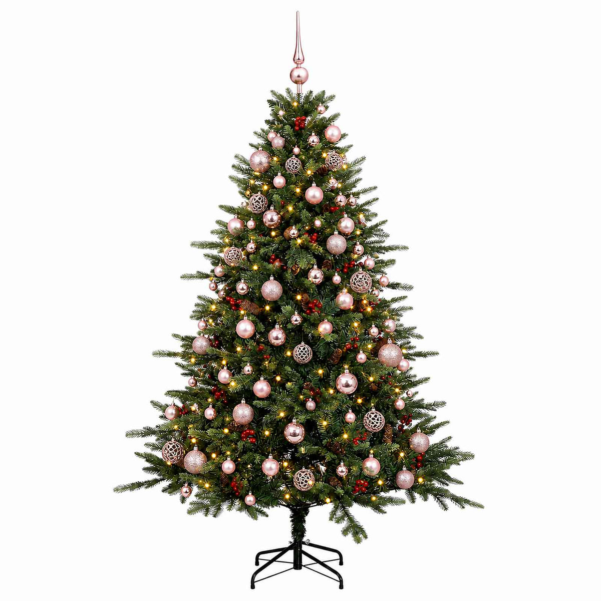 Dirbtinė kalėdinė eglutė su rutuliuku 210 cm 300 LED