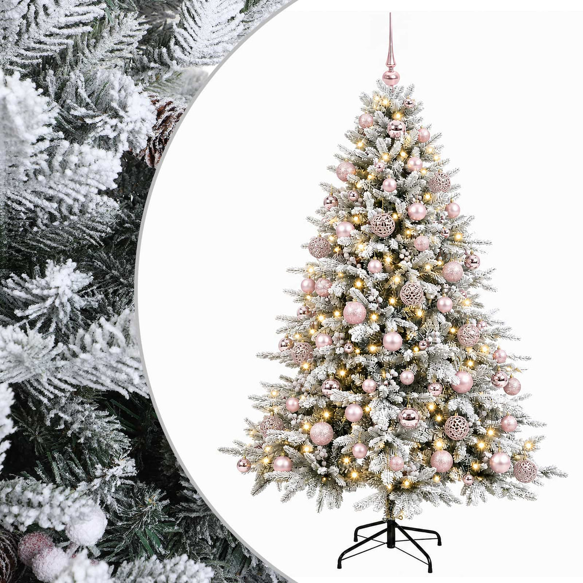 Dirbtinė kalėdinė eglutė su rutuliuku 210 cm 300 LED