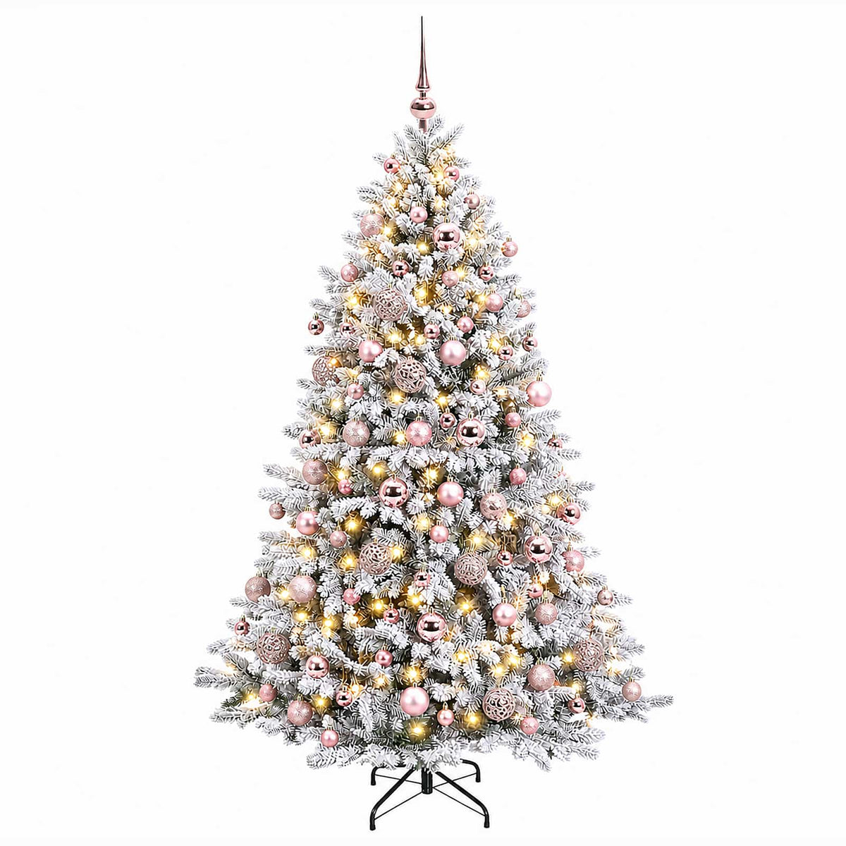 Dirbtinė Kalėdų eglutė su burbulais 210 cm 300 LED Šilta balta