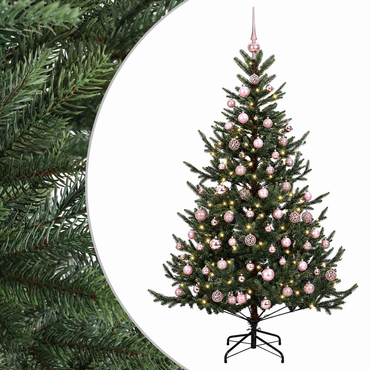 Dirbtinė kalėdinė eglutė su rutuliuku 210 cm 300 LED