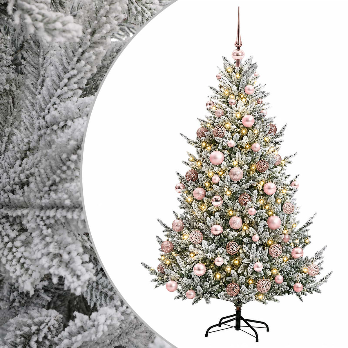 Dirbtinė kalėdinė eglutė su rutuliuku 210 cm 300 LED