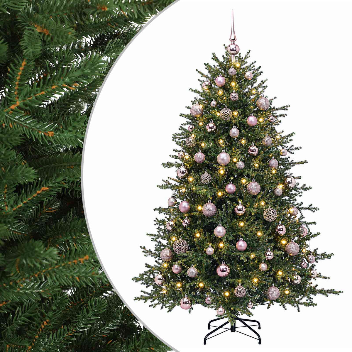 Dirbtinė kalėdinė eglutė su rutuliuku 210 cm 300 LED