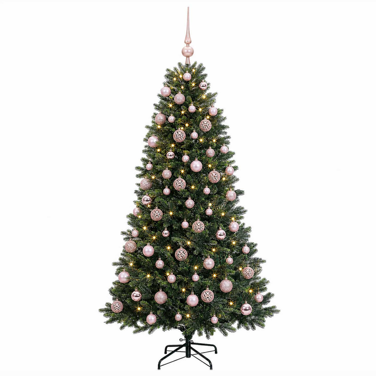 Dirbtinė Kalėdų eglutė su burbulais 180 cm 300 LED Šilta balta