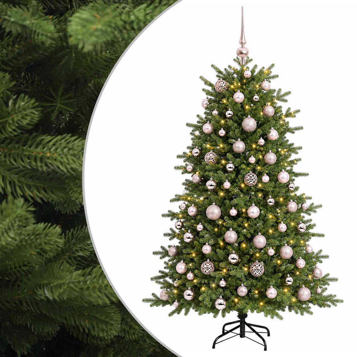 Dirbtinė kalėdinė eglutė su rutuliuku 180 cm 300 LED