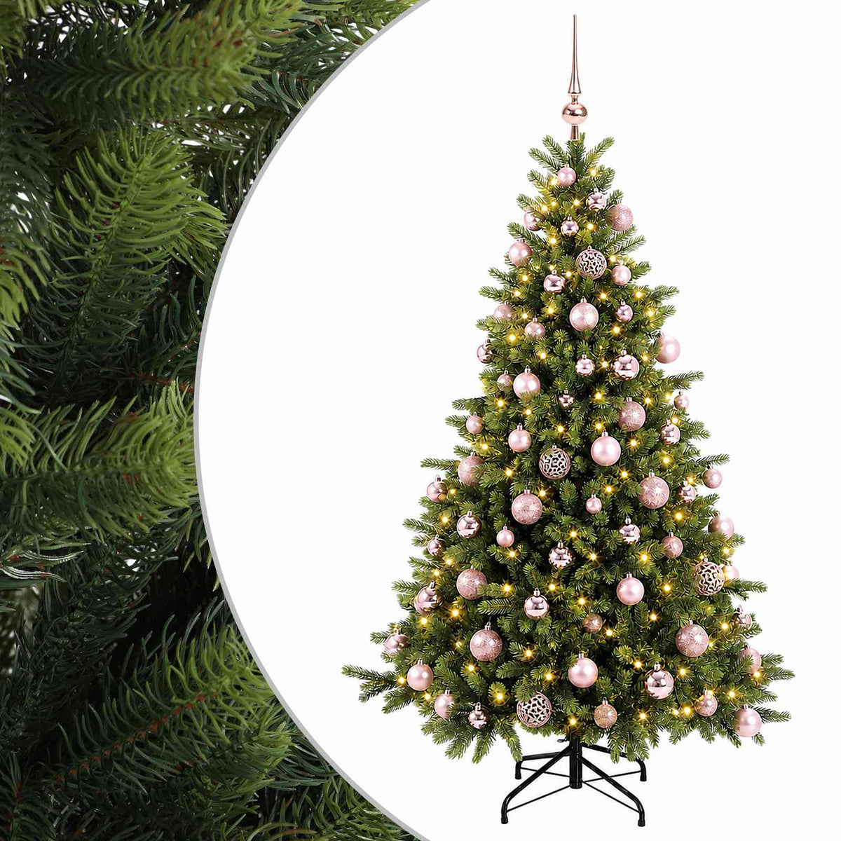 Dirbtinė kalėdinė eglutė su rutuliuku 210 cm 300 LED