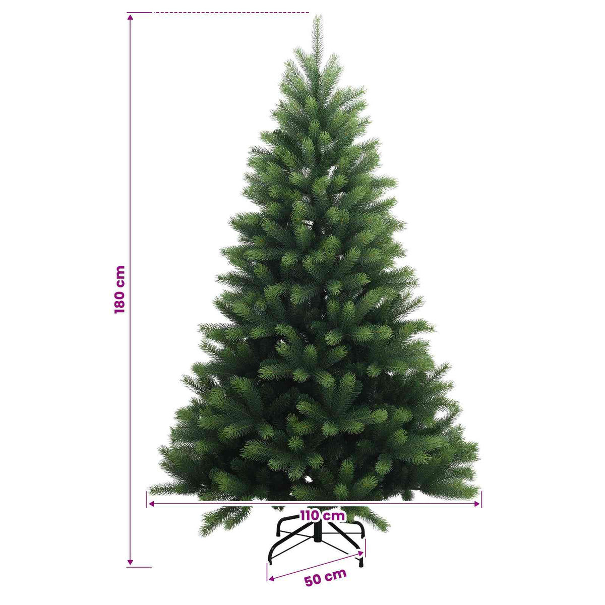 Dirbtinė Kalėdų eglutė su burbulais 180 cm 300 LED Šilta balta
