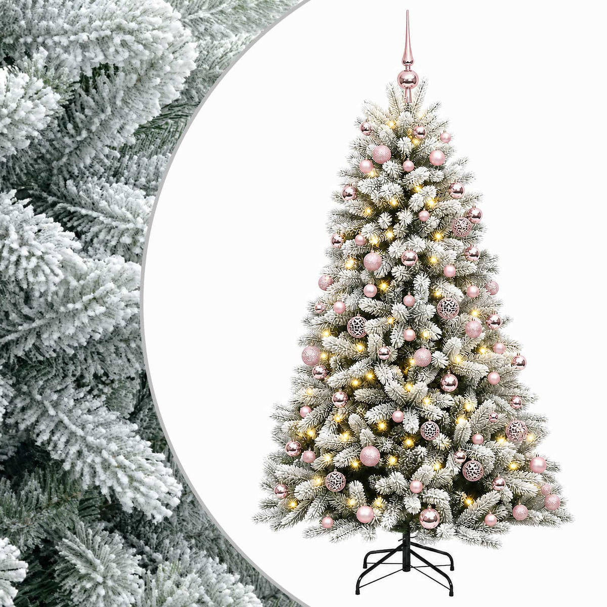 Dirbtinė Kalėdų eglutė su burbulais 240 cm 300 LED Šilta balta