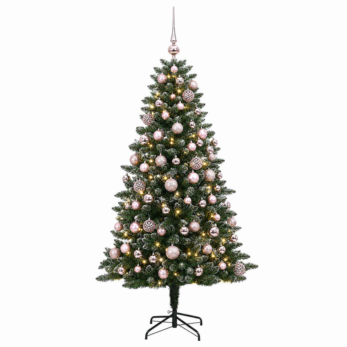 Dirbtinė Kalėdų eglutė su burbulais 180 cm 300 LED Šilta balta