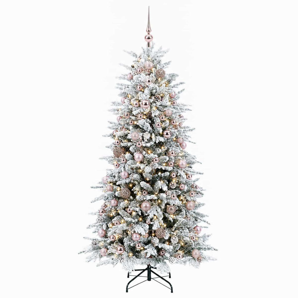 Dirbtinė Kalėdų eglutė su burbulais 210 cm 300 LED Šilta balta