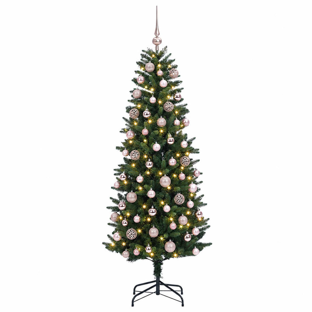 Dirbtinė Kalėdų eglutė su burbulais 210 cm 300 LED Šilta balta