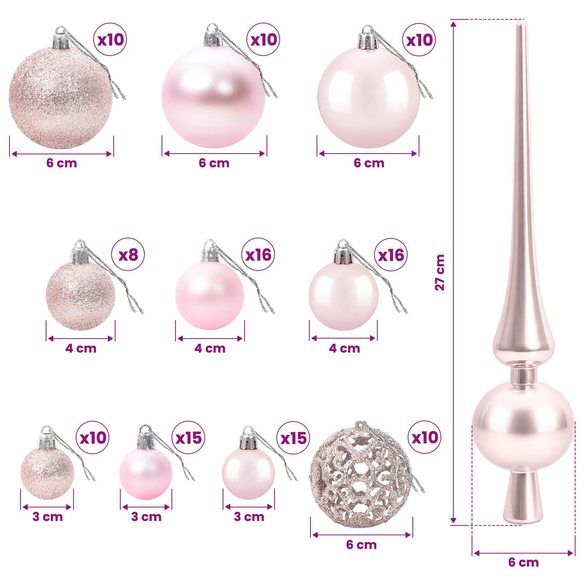 Dirbtinė Kalėdų eglutė su burbulais 210 cm 300 LED Šilta balta