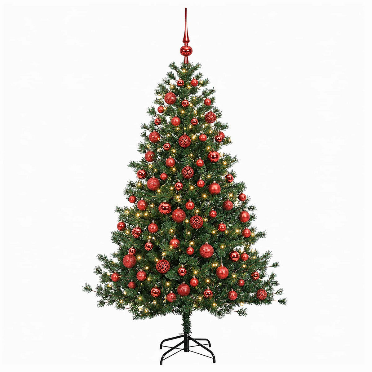 Dirbtinė kalėdinė eglutė su rutuliuku 180 cm 300 LED