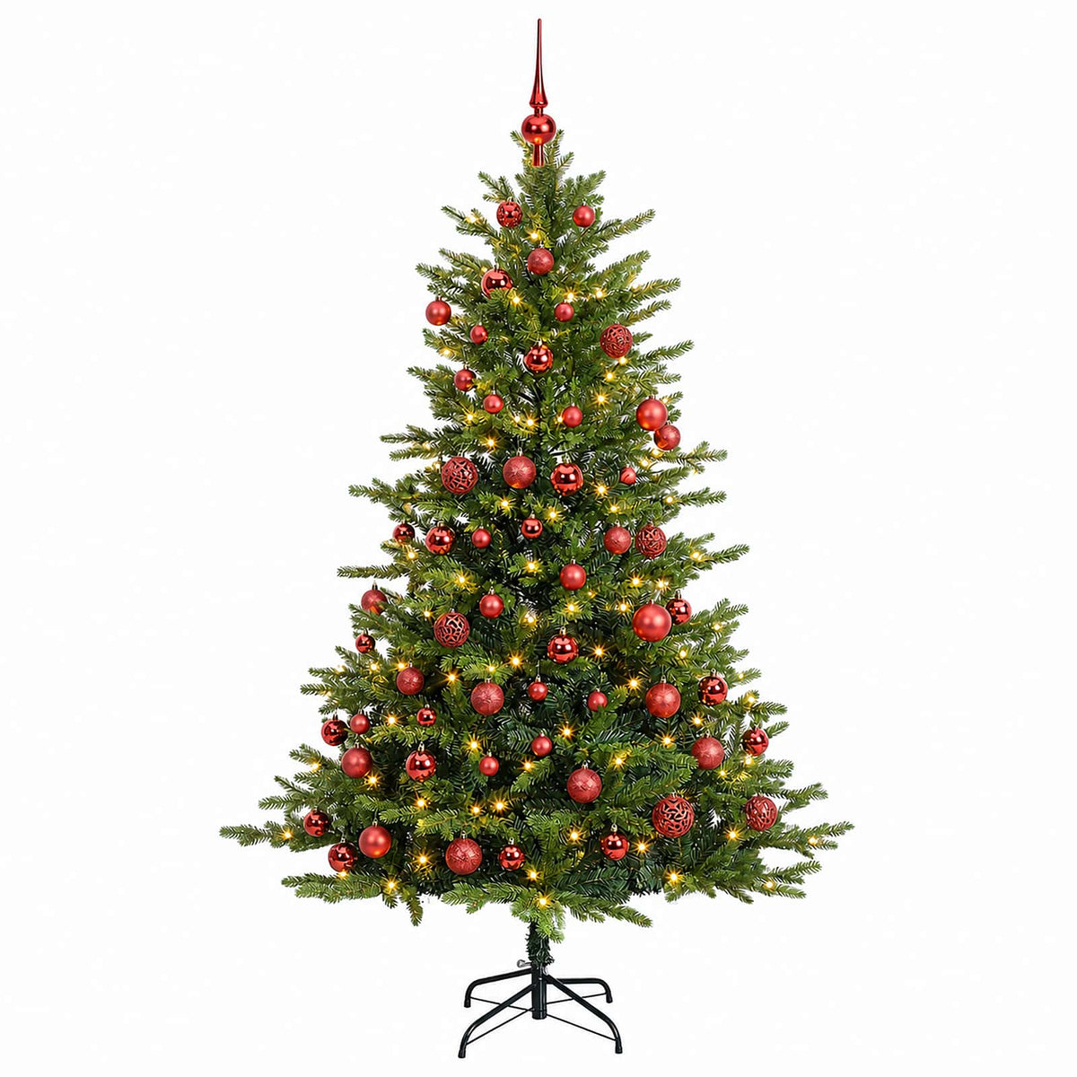 Dirbtinė Kalėdų eglutė su burbulais 180 cm 300 LED Šilta balta