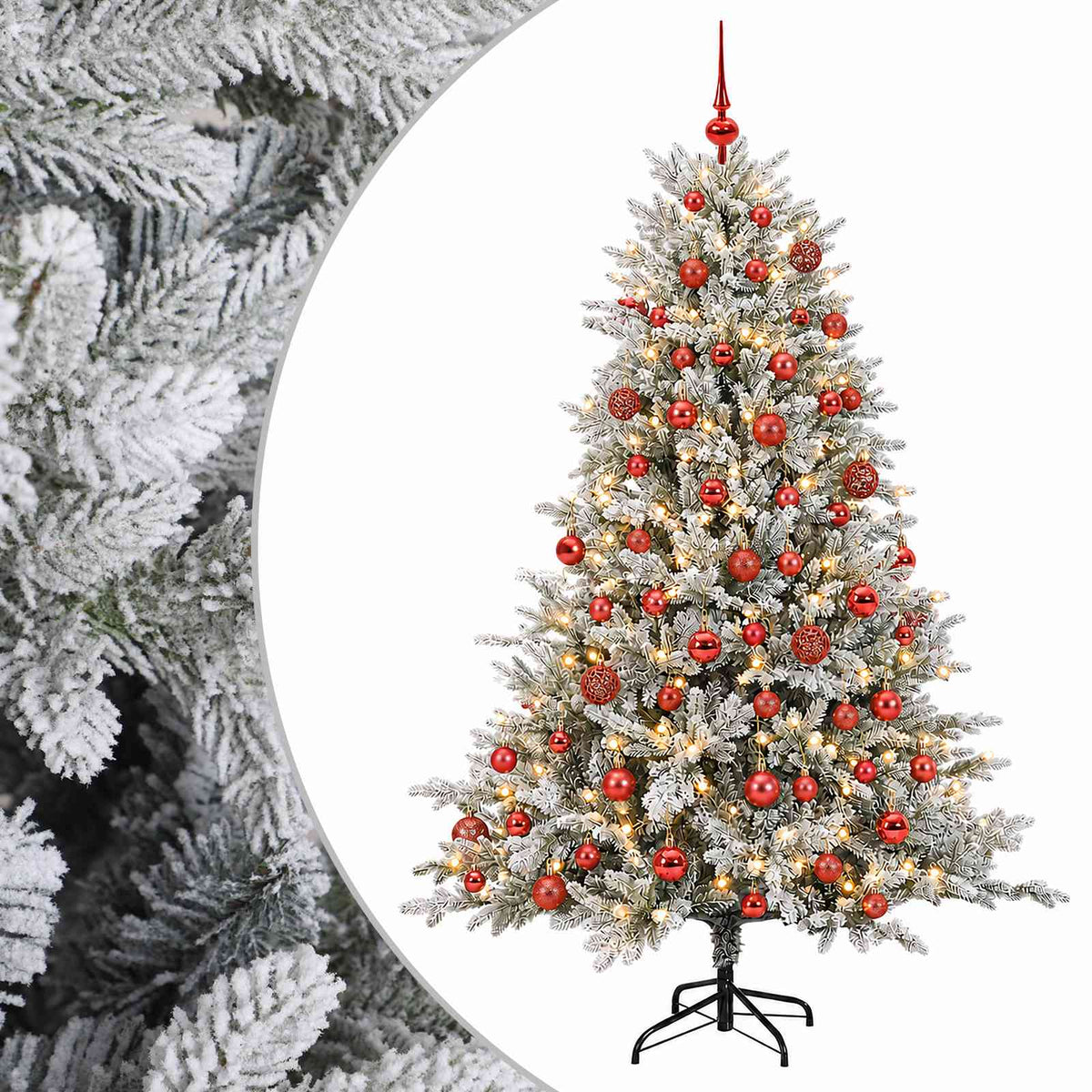 Dirbtinė kalėdinė eglutė su rutuliuku 240 cm 300 LED