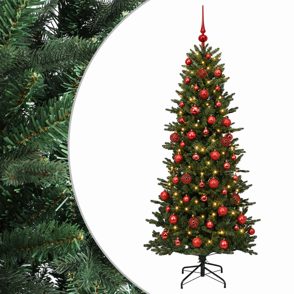 Dirbtinė kalėdinė eglutė su rutuliuku 240 cm 300 LED