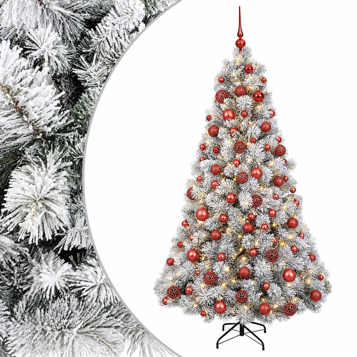 Dirbtinė kalėdinė eglutė su rutuliuku 180 cm 300 LED