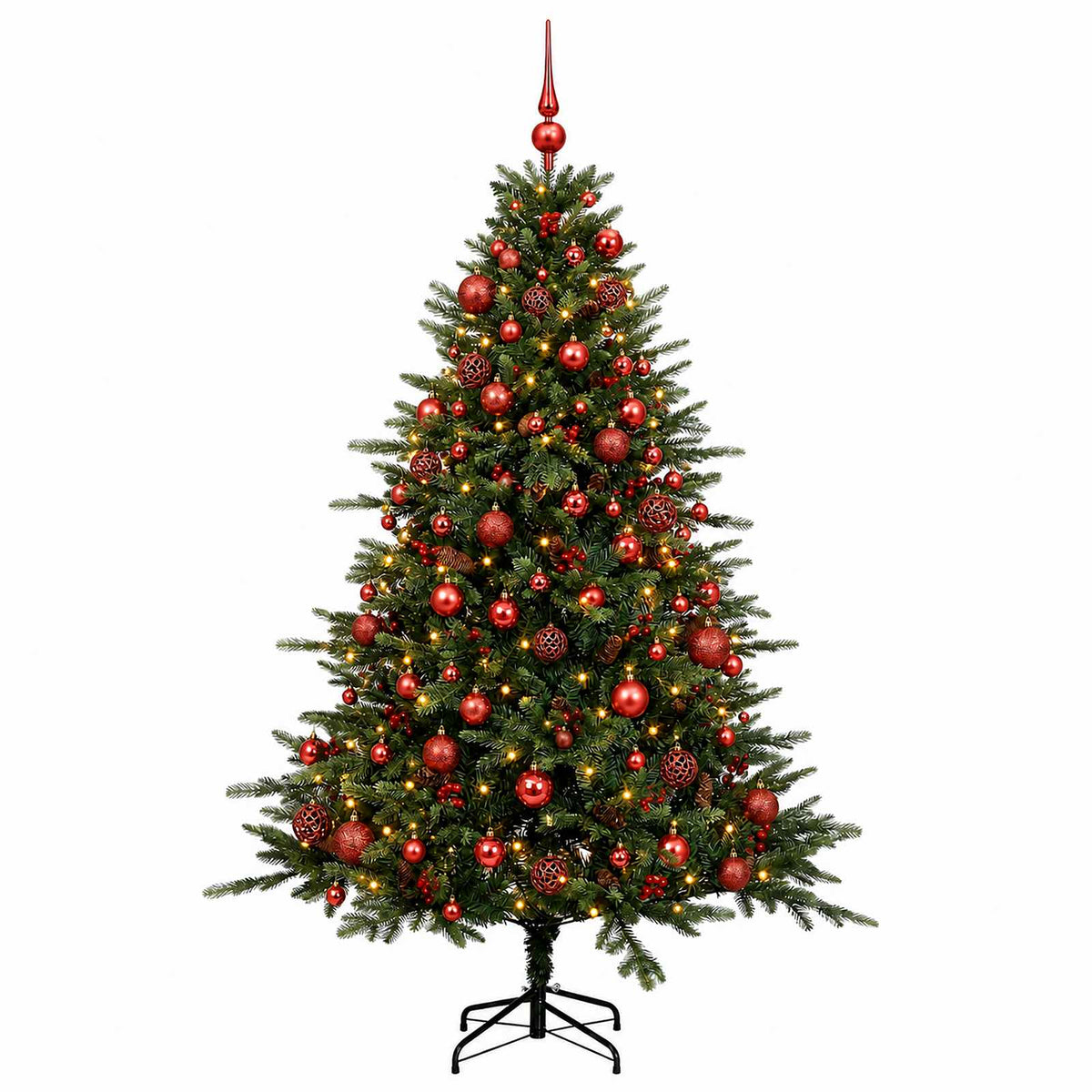 Dirbtinė kalėdinė eglutė su rutuliuku 180 cm 300 LED